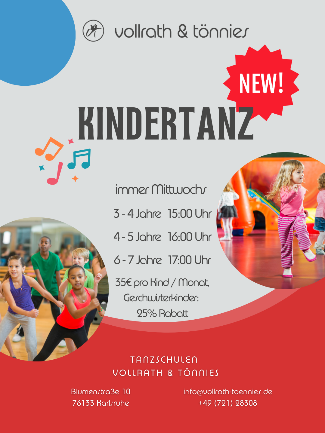 neue Kindertanzkurse