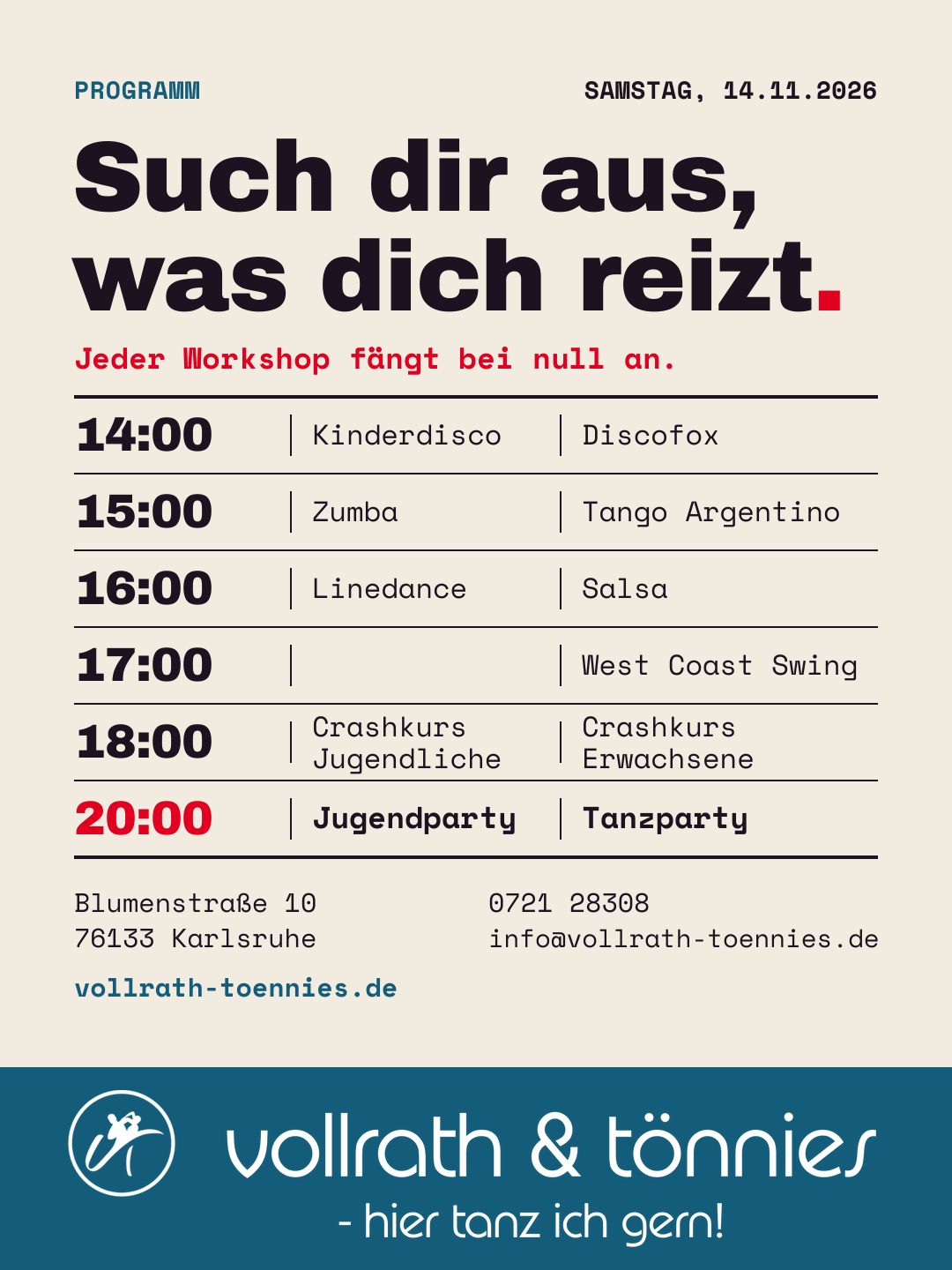 Programm des Tags der offenen Tür